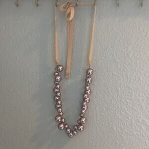 J. Crew adjustable faux pearl necklace